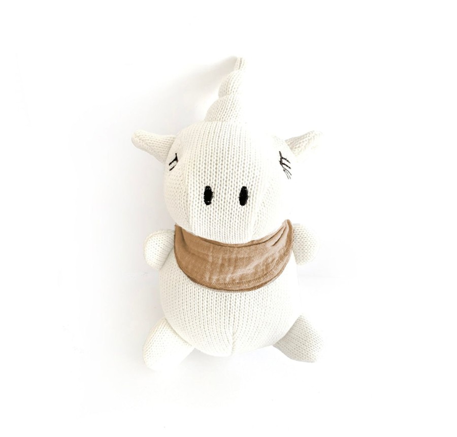 Dolls And Toys MRS ERTHA  | Unicorn Rattle - Peanut